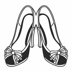 black and white shoes