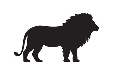 Lion Silhouette Clipart for Wildlife and Animal Designs