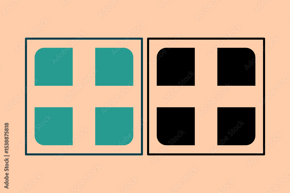Poster menu icon. icon related to ui elements. suitable for web site, app, user interfaces,element, printab