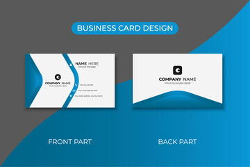 Creative modern visiting card and business card