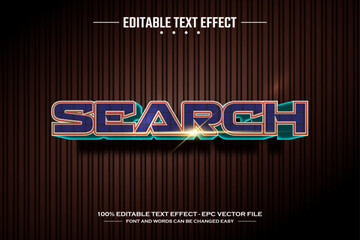 Search 3D editable text effect template