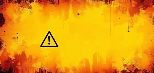 Grunge warning background for social media posts; editable vector template, vector, promotion