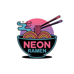 vector logo for a ramen restaurant named 