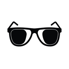 Black sunglasses icon isolated on white background