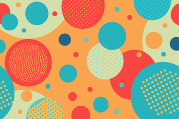 Abstract background from circles and dots. Vector pattern