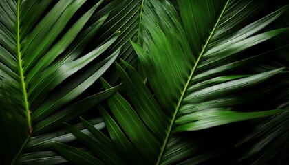 green palm leaf
