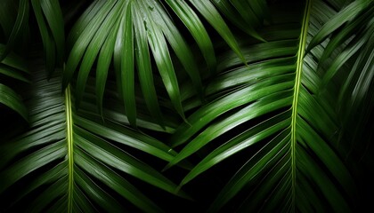 palm tree leaves