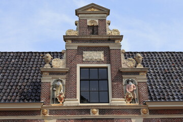 Provenhuis van Nordingen Building Sculpted Decoration in Alkmaar, Netherlands