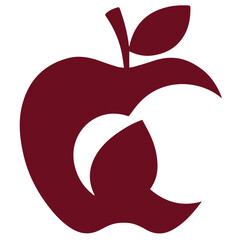 “Sleek Silhouette Apple Logo Design: High-Quality Vector Art for Minimalist Branding, Digital Use, and Modern Logos”

