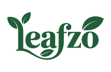 Fototapeta premium Leafzo Logo, Fresh and Natural Brand Identity
