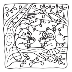 Little Cuddles – Bold and Easy Coloring Pages | Fun & Adorable Designs | Line art vector illustration | Cute and Comfy Coloring Page | Little Cuddles Animal coloring page