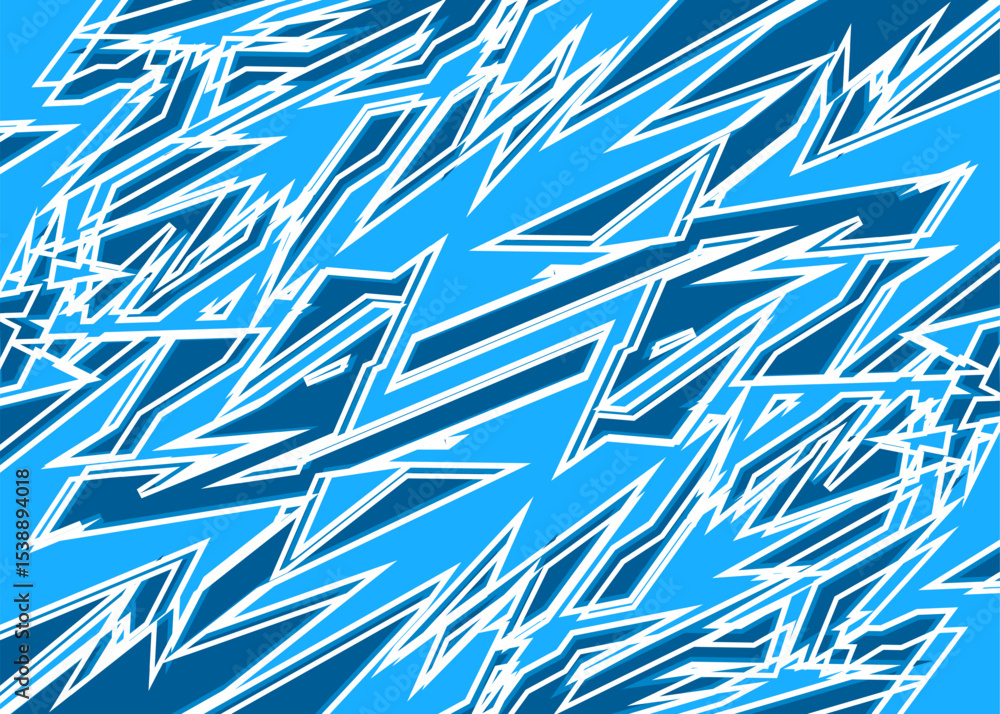 Aufkleber Abstract background with seamless sharp and slash line pattern. Raw scratch pattern