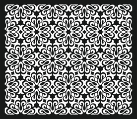 Floral ornament seamless pattern