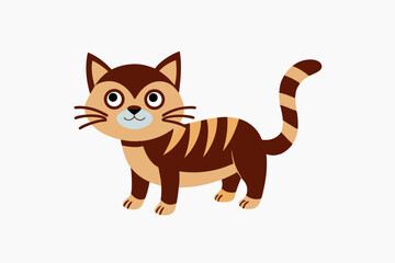 vector illustration of a kitty