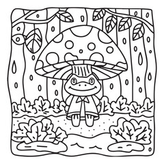 Little Cuddles – Bold and Easy Coloring Pages | Fun & Adorable Designs | Line art vector illustration | Cute and Comfy Coloring Page | Little Cuddles Animal coloring page