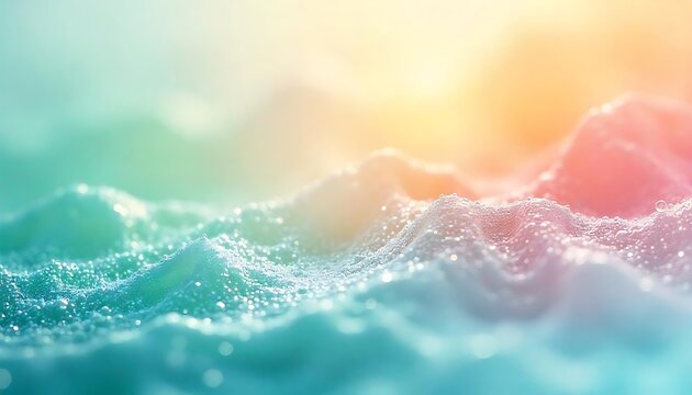 Dynamic textured to mimic frozen water background with subtle lavender hints creating a cold winter atmosphere