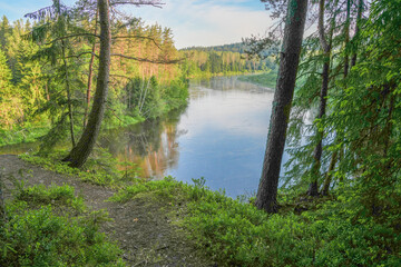 view of the gauja river in gauja national park