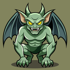 vector illustration of a cartoon zombie