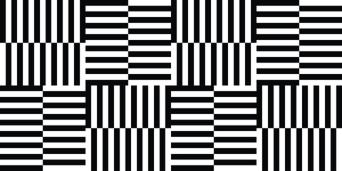 Abstract seamless pattern of stripes in a weave. Vector illustration.