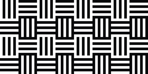 Abstract seamless pattern of stripes in a weave. Vector illustration.