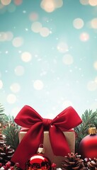 A4 size Beautiful Christmas holiday frame of Christmas