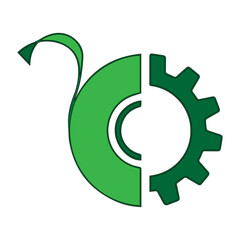 Black insulating tape in gear illustration