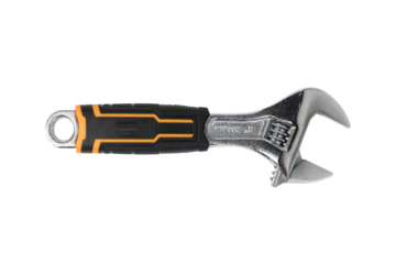 Wrench Transparent background. Black and Yellow Wrench. A Handy Tool for Every Toolbox