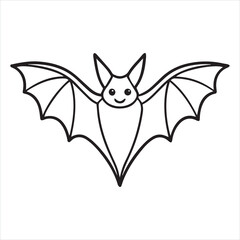 Obraz premium bat animal silhouette vector illustration logo sticker