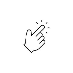 Cursor icon design with white background stock illustration