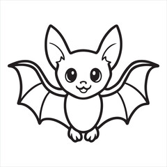 Obraz premium bat animal silhouette vector illustration logo sticker