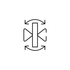 Reflection Tool icon design with white background stock illustration