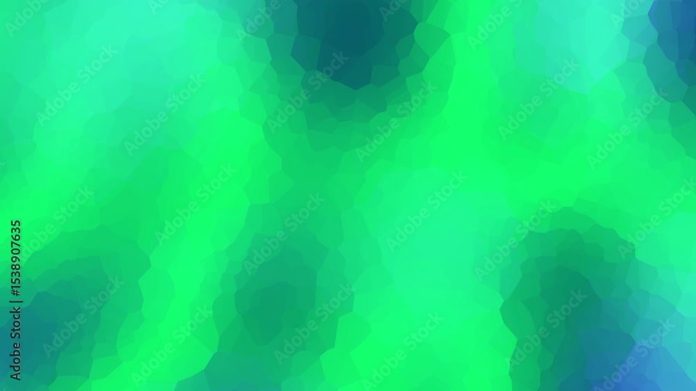 Aufkleber Smooth gradient background with a transition fromgreen to blue . Calm and refreshing abstract design. Mosaic texture and loop background