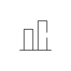 Bottom Align icon design with white background stock illustration