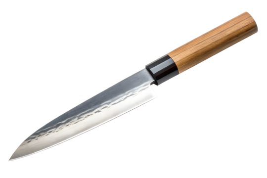 japanese chef knife on transparent background - Powered by Adobe