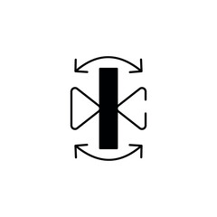 Reflection Tool icon design with white background stock illustration