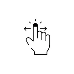 Swip icon design with white background stock illustration