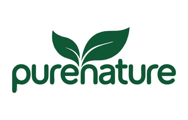 Pure Nature Logo Featuring Leaves for a Natural Brand