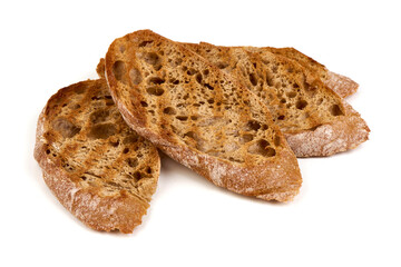 Toast Bread Slices, Stacked, Isolated