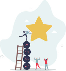 Communication for success, effective meeting or discussion to get solution and achieve target, meeting or conversation to reach goal concept. character life .