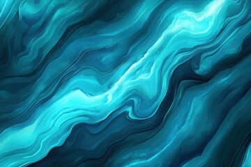 Abstract teal and blue liquid marble texture