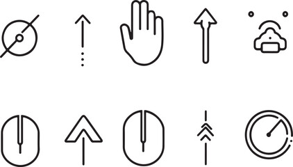  UI Click & Mouse Vector Icon Collection 