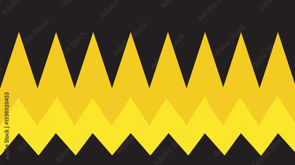 Aufkleber geometric pattern creates zigzag design against solid backdrop