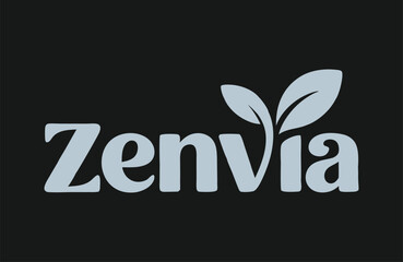 The Zenvia Logo Featuring Green Leaves