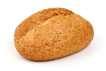 Bread Roll Isolated, Fresh Baked.