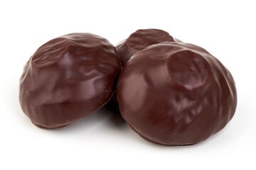 Chocolate Marshmallows Stacked, Isolated Sweet Treat