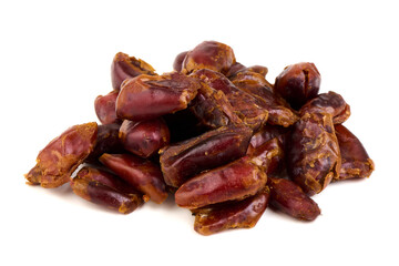 Dates Pile Isolated, Dried Fruit Food