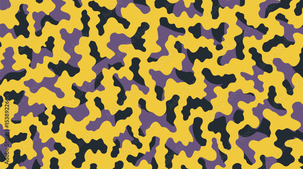 Poster abstract shapes interweave creating pattern colorful backdrop design