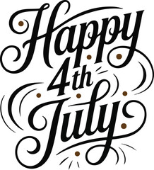 Proud to be an American Independence Day Happy 4th of July Typography Designs