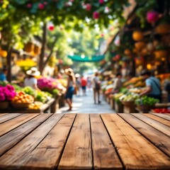 christmas tree on the wooden table