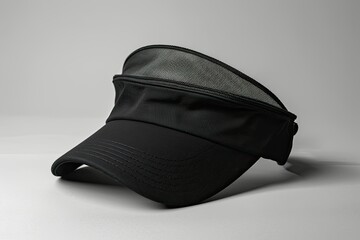 Flawless Image of Black Sport Visor Cotton Object